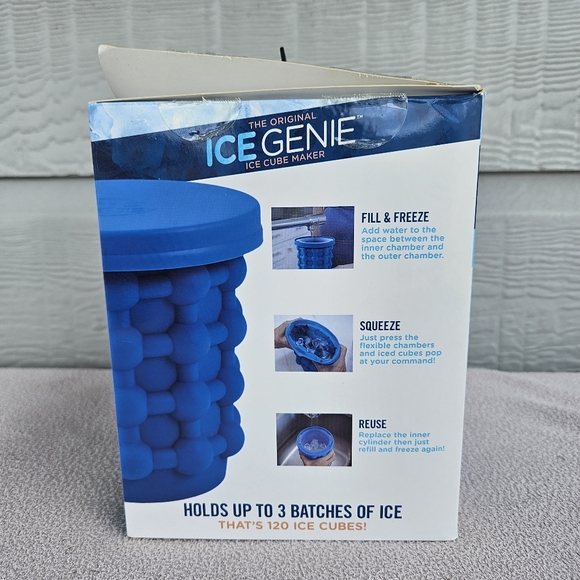 Ice Genie Compact Silicone Ice Cube Maker Fill Freeze Squeeze Space Saver Dorm - Picture 8 of 11